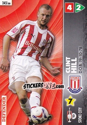 Sticker Clint Hill - Coca-Cola Championship 2006-2007 - Panini