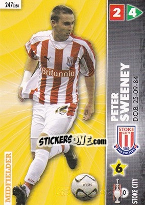 Sticker Peter Sweeney - Coca-Cola Championship 2006-2007 - Panini