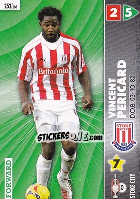 Cromo Vincent Pericard - Coca-Cola Championship 2006-2007 - Panini