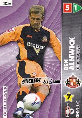 Sticker Ben Alnwick - Coca-Cola Championship 2006-2007 n. 253 - Panini