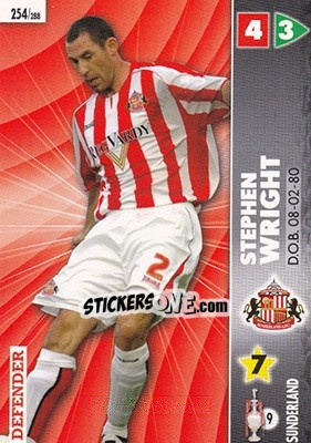 Sticker Stephen Wright - Coca-Cola Championship 2006-2007 n. 254 - Panini