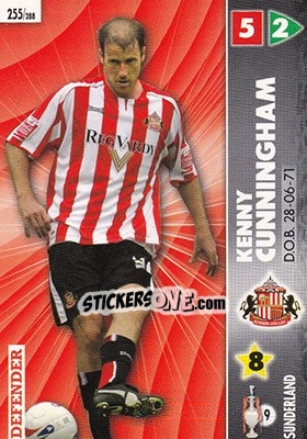 Sticker Kenny Cunningham - Coca-Cola Championship 2006-2007 n. 255 - Panini