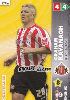 Sticker Graham Kavanagh - Coca-Cola Championship 2006-2007 n. 259 - Panini