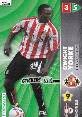 Sticker Dwight Yorke - Coca-Cola Championship 2006-2007 n. 262 - Panini