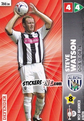Sticker Steve Watson - Coca-Cola Championship 2006-2007 n. 266 - Panini