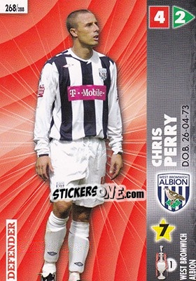 Sticker Chris Perry - Coca-Cola Championship 2006-2007 n. 268 - Panini