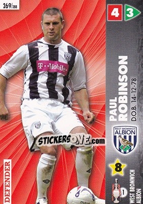 Sticker Paul Robinson - Coca-Cola Championship 2006-2007 n. 269 - Panini