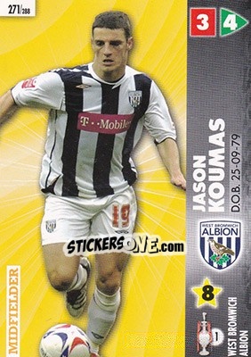 Sticker Jason Koumas - Coca-Cola Championship 2006-2007 n. 271 - Panini