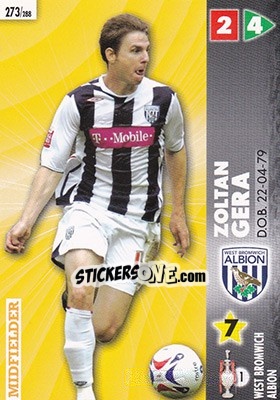 Sticker Zoltan Gera - Coca-Cola Championship 2006-2007 n. 273 - Panini