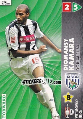 Sticker Diomansy Kamara - Coca-Cola Championship 2006-2007 n. 275 - Panini