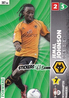 Cromo Jemal Johnson - Coca-Cola Championship 2006-2007 - Panini