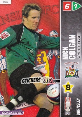 Sticker Nick Colgan - Coca-Cola Championship 2007-2008 n. 1 - Panini