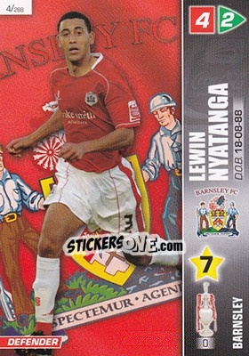Sticker Lewin Nyatanga - Coca-Cola Championship 2007-2008 n. 4 - Panini