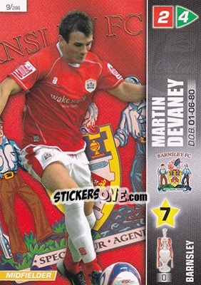 Sticker Martin Devaney - Coca-Cola Championship 2007-2008 n. 9 - Panini