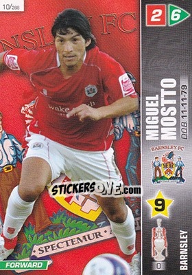 Sticker Miguel Mostto - Coca-Cola Championship 2007-2008 n. 10 - Panini