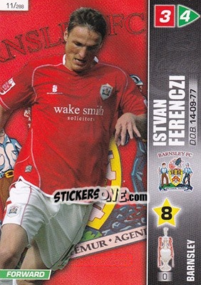 Sticker Istvan Ferenczi - Coca-Cola Championship 2007-2008 n. 11 - Panini
