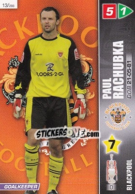 Sticker Paul Rachubka - Coca-Cola Championship 2007-2008 n. 13 - Panini