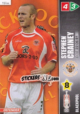 Cromo Stephen Crainey - Coca-Cola Championship 2007-2008 n. 15 - Panini