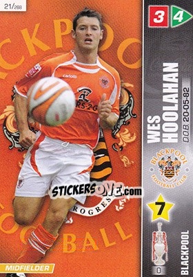 Sticker Wes Hoolahan - Coca-Cola Championship 2007-2008 n. 21 - Panini