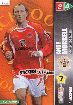 Sticker Andy Morrell - Coca-Cola Championship 2007-2008 n. 24 - Panini