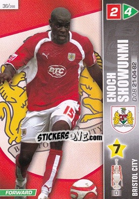 Sticker Enoch Showunmi - Coca-Cola Championship 2007-2008 n. 36 - Panini
