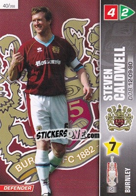 Sticker Steven Caldwell - Coca-Cola Championship 2007-2008 n. 40 - Panini