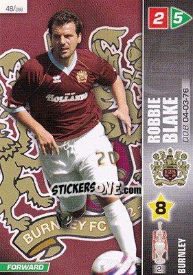 Sticker Robbie Blake - Coca-Cola Championship 2007-2008 n. 48 - Panini