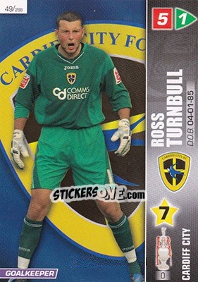 Sticker Ross Turnbull - Coca-Cola Championship 2007-2008 n. 49 - Panini