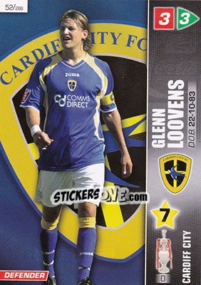 Sticker Glenn Loovens - Coca-Cola Championship 2007-2008 n. 52 - Panini