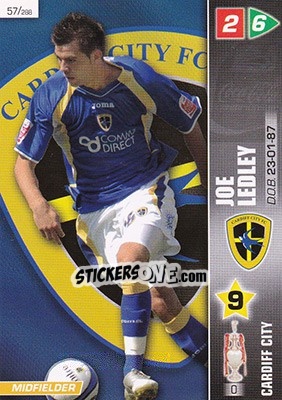 Sticker Joe Ledley - Coca-Cola Championship 2007-2008 n. 57 - Panini