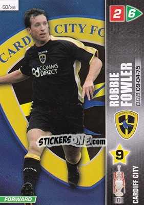 Cromo Robbie Fowler - Coca-Cola Championship 2007-2008 n. 60 - Panini
