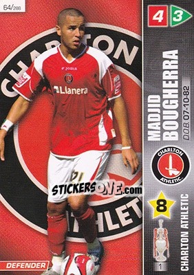 Sticker Madjid Bougherra - Coca-Cola Championship 2007-2008 - Panini