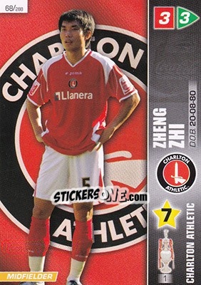Sticker Zheng Zhi - Coca-Cola Championship 2007-2008 n. 68 - Panini