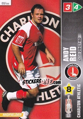 Sticker Andy Reid - Coca-Cola Championship 2007-2008 n. 69 - Panini