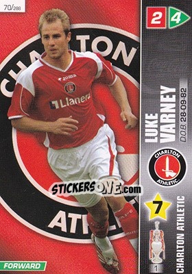 Sticker Luke Varney - Coca-Cola Championship 2007-2008 n. 70 - Panini