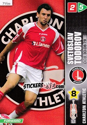 Sticker Svetoslav Todorov - Coca-Cola Championship 2007-2008 n. 71 - Panini