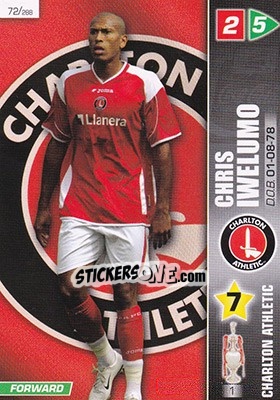 Sticker Chris Iwelumo - Coca-Cola Championship 2007-2008 n. 72 - Panini