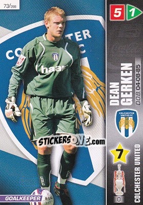 Sticker Dean Gerken - Coca-Cola Championship 2007-2008 n. 73 - Panini