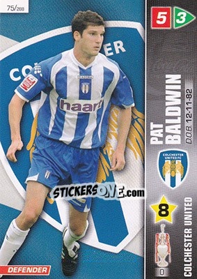 Sticker Pat Baldwin - Coca-Cola Championship 2007-2008 n. 75 - Panini