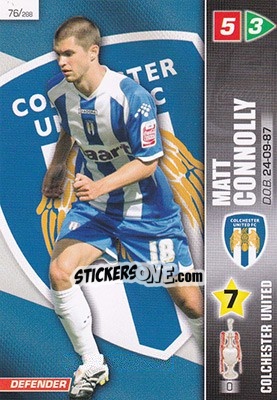 Sticker Matt Connolly - Coca-Cola Championship 2007-2008 - Panini