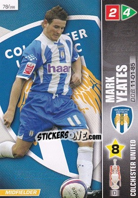 Sticker Mark Yeates - Coca-Cola Championship 2007-2008 n. 78 - Panini