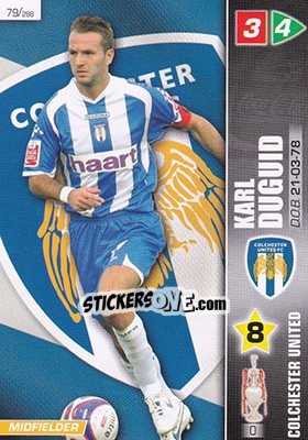 Sticker Karl  Duguid - Coca-Cola Championship 2007-2008 n. 79 - Panini
