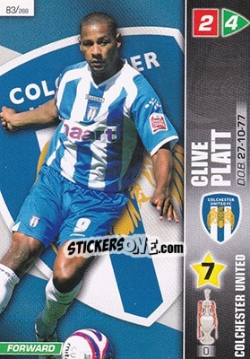 Sticker Clive Platt - Coca-Cola Championship 2007-2008 n. 83 - Panini