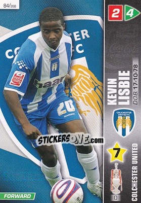 Sticker Kevin Lisbie - Coca-Cola Championship 2007-2008 n. 84 - Panini