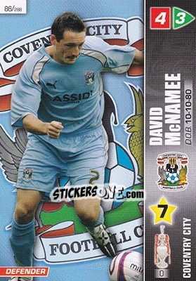 Sticker David McNamee - Coca-Cola Championship 2007-2008 n. 86 - Panini