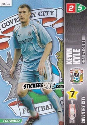 Sticker Kevin Kyle - Coca-Cola Championship 2007-2008 n. 94 - Panini