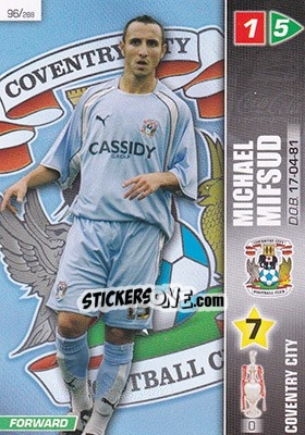Sticker Michael Mifsud - Coca-Cola Championship 2007-2008 n. 96 - Panini