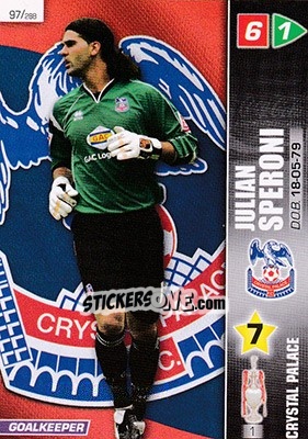 Sticker Julian Speroni - Coca-Cola Championship 2007-2008 n. 97 - Panini