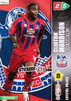 Sticker Clinton Morrison - Coca-Cola Championship 2007-2008 n. 106 - Panini
