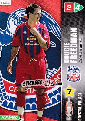Sticker Dougie Freedman - Coca-Cola Championship 2007-2008 n. 107 - Panini